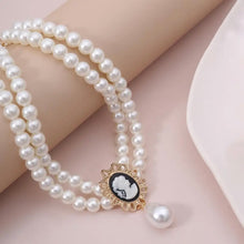 Load image into Gallery viewer, Double Pearl Choker
