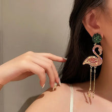 Load image into Gallery viewer, Pink Flamingo Earrings
