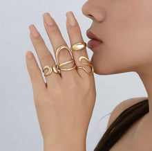Load image into Gallery viewer, Geometric ring set
