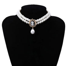 Load image into Gallery viewer, Double Pearl Choker
